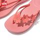【FitFlop】IQUSHION PEARLISED FLOWER FLIP-FLOPS 花飾輕量人體工學戲水夾腳拖-女(柔和粉) product thumbnail 5