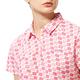 【Lynx Golf】女款吸濕排汗抗UV機能滿版繽紛方塊印花短袖POLO衫/高爾夫球衫-粉紅色 product thumbnail 6
