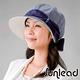 Sunlead 日本製。防曬護髮美型優雅蝴蝶結造型抗UV遮陽帽 (藍灰色) product thumbnail 4