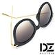 DZ 纖細線調 抗UV 太陽眼鏡墨鏡(黑框漸層灰) product thumbnail 5