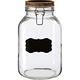 《Premier》標記扣式玻璃密封罐(木3L) | 保鮮罐 咖啡罐 收納罐 零食罐 儲物罐 product thumbnail 2