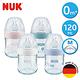 德國NUK-自然母感玻璃奶瓶120ml-附1號中圓洞矽膠奶嘴0m+(顏色隨機出貨) product thumbnail 2