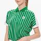 【Lynx Golf】女款吸汗速乾涼感舒適寬版棒球條紋服短袖POLO衫-綠色 product thumbnail 5
