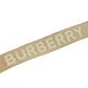 BURBERRY 經典TB LOGO磁扣式緹花織帶造型腰帶(卡其/銀框) product thumbnail 6