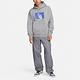 Nike 帽T SB Sweatshirts 男款 灰 藍 內刷毛 寬鬆 抽繩 連帽上衣 FN2557-063 product thumbnail 6