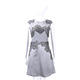 ALBERTA FERRETTI 灰色繡線蕾絲緞面無袖洋裝 product thumbnail 2