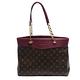 LV M51195 Monogram PALLAS系列拼接皮革肩背包(紫紅色) product thumbnail 3