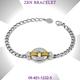 CHARRIOL夏利豪 Bracelet Zen 禪風手鍊 銀圓盤飾件金鋼索款 C6(06-401-1232-5) product thumbnail 6