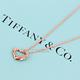 Tiffany&Co. 經典愛心鑲3鑽18K玫瑰金項鍊(小) product thumbnail 4