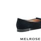 低跟鞋 MELROSE 美樂斯 璀璨時髦晶鑽方釦羊麂皮尖頭低跟鞋－黑 product thumbnail 4