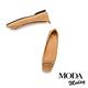 平底鞋 MODA MODAY 高質感飾釦全真皮方頭平底鞋－棕 product thumbnail 5