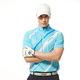 【Lynx Golf】男款吸濕排汗抗UV機能配色線條設計印花短袖立領POLO衫/高爾夫球衫-淺藍色 product thumbnail 3