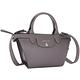 LONGCHAMP Le Pliage Heritage 牛皮兩用提包(MINI/深灰色) product thumbnail 3