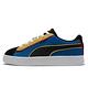 Puma 休閒鞋 Suede SW PS 聯名 童鞋 SMILEY WORLD 微笑 麂皮 中童 藍黑 384930-01 product thumbnail 2