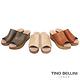 Tino Bellini 西班牙進口極簡質感原色真皮楔型涼拖鞋_ 淺膚 product thumbnail 3