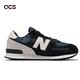 New Balance 休閒鞋 574 W 寬楦 經典款 童鞋 紐巴倫 麂皮 後跟穩定 緩震 百搭 中童 藍 褐 GC574BD1-W product thumbnail 4