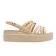 Crocs 涼鞋 Brooklyn Strappy Low Wedge 女鞋 米色 奶茶色 厚底 細帶 中跟 206751212 product thumbnail 6