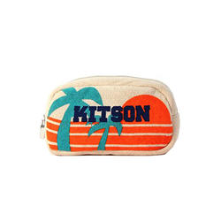kitson 輕柔毛巾布化妝包- BEIGE