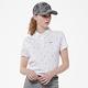 【Lynx Golf】女款吸濕排汗網眼材質滿版獎盃印花短袖POLO衫-白色 product thumbnail 3