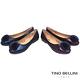 Tino Bellini 立體繁花舒足平底娃娃鞋_ 紫 product thumbnail 3