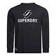 SUPERDRY 男裝 長袖 T恤 CODE LOGO APQ 黑 product thumbnail 2