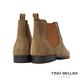 Tino Bellini 英式經典素色牛麂皮切爾西短靴-駝 product thumbnail 5