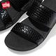 FitFlop OLIVE METALLIC RAFFIA SLIDES 金屬光格紋雙帶涼鞋-女(靓黑色) product thumbnail 5