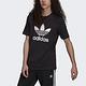 Adidas trefoil T-shirt [H06642] 男女 短袖 上衣 T恤 運動 休閒 愛迪達 黑 product thumbnail 2