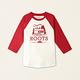 Roots女裝-經典小木屋系列 經典LOGO棒球T恤-紅色 product thumbnail 2