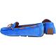 BOTTEGA VENETA 麂皮編織綁帶莫卡辛鞋(藍色) product thumbnail 6