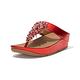 FitFlop RUMBA BEADED TOE POST 流蘇夾腳涼鞋 女(紅色) product thumbnail 2