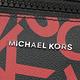 MICHAEL KORS COOPER 個性滿版LOGO印花拉鍊後背包(黑/紅-贈品牌短夾) product thumbnail 7