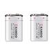 【2入組】Kando 鋰電池 9V USB充電式鋰電池 UM-9V 方型 product thumbnail 2