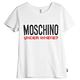 MOSCHINO 品牌字母LOGO圖騰彈性棉合身版圓領T恤(白) product thumbnail 2