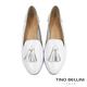 Tino Bellini 義大利進口立體壓紋流蘇樂福鞋_白 product thumbnail 4