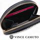 Vince Camuto 圓形鉚釘素面輕巧零錢包-黑色 product thumbnail 4