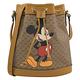 GUCCI x DISNEY 迪士尼聯名米奇印花造型斜背水桶包(駝) product thumbnail 2