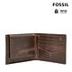 FOSSIL Derrick 真皮RFID防盜皮夾-咖啡色 ML3771201  (禮盒組附鐵盒) product thumbnail 4