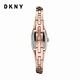 DKNY Crosswalk 經典交叉晶燦方錶不鏽鋼手腕錶 玫瑰金不鏽鋼鍊帶 22MM NY2937 product thumbnail 4