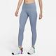 Nike 內搭褲 Leggings 女款 灰藍 中腰 束褲 快乾 瑜珈褲 運動褲 緊身長褲 DQ1171-493 product thumbnail 3