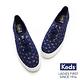 Keds TRIPLE 燙金印花綁帶休閒鞋-藍 product thumbnail 4