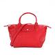 LONGCHAMP Le Pliage Cuir 小羊皮短把折疊小型水餃包(小/櫻桃紅) product thumbnail 2