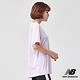 New Balance花紗長版運動短袖上衣AWT91135VTH_女淺紫 product thumbnail 5