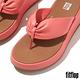 【FitFlop】F-MODE 皮革扭紋厚底夾脚涼鞋-女(玫瑰珊瑚色) product thumbnail 5