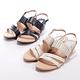 W&M 小洞設計扣環式女鞋楔形中跟涼鞋-米 product thumbnail 6
