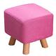 [時時樂限定 買一送一] IDEA 日式實木亞麻方形椅凳 product thumbnail 4