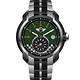 MINI Swiss Watches  賽車旗幟腕錶-綠x咖啡鋼帶款/45mm product thumbnail 2