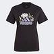 Adidas Doodle Fill T [IJ7327] 女 短袖 上衣 T恤 亞洲版 Q版塗鴉 雲朵 小花 休閒 黑 product thumbnail 4