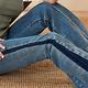 OUWEY歐薇 -5KG微喇牛仔褲(藍色；XS-M)3242328624 product thumbnail 4