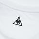 le coq sportif 法國公雞牌舒適純棉文字LOGO短袖T恤 男-白 product thumbnail 3